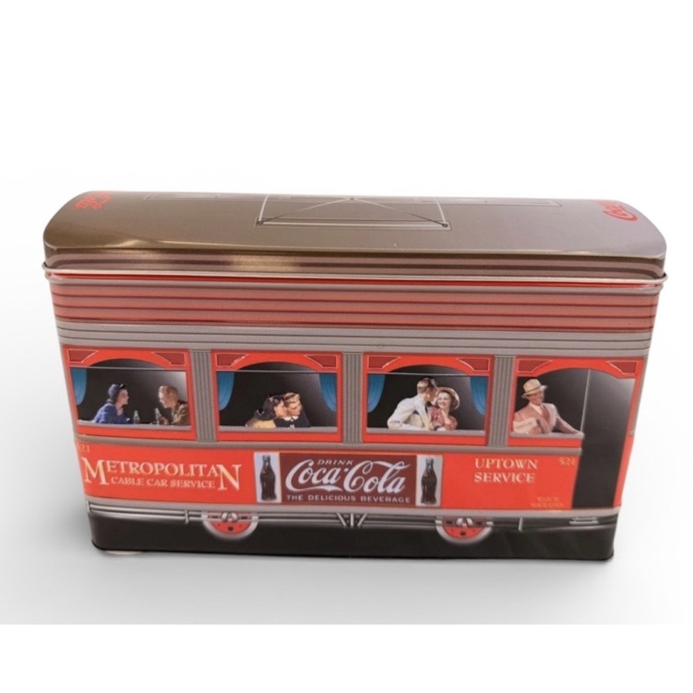 Coca-Cola Cable Car Tin 2002 Metropolitan Uptown Service Collectible - Picture 1 of 13